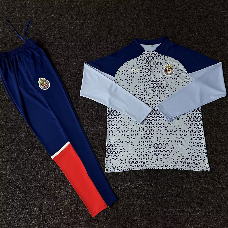 Chivas de Guadalajara 23-24 Long Sleeve Training Set - Blue